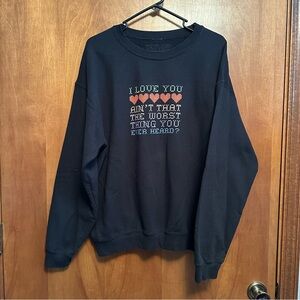 Taylor Swift Lover Crewneck Sweatshirt Large